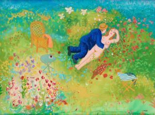 Lennart Jirlow - Couple in landscape