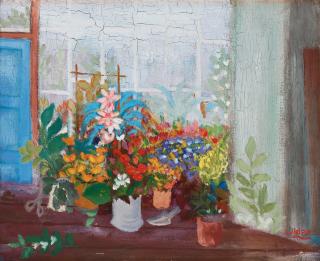 Lennart Jirlow - Flowers in the greenhouse.