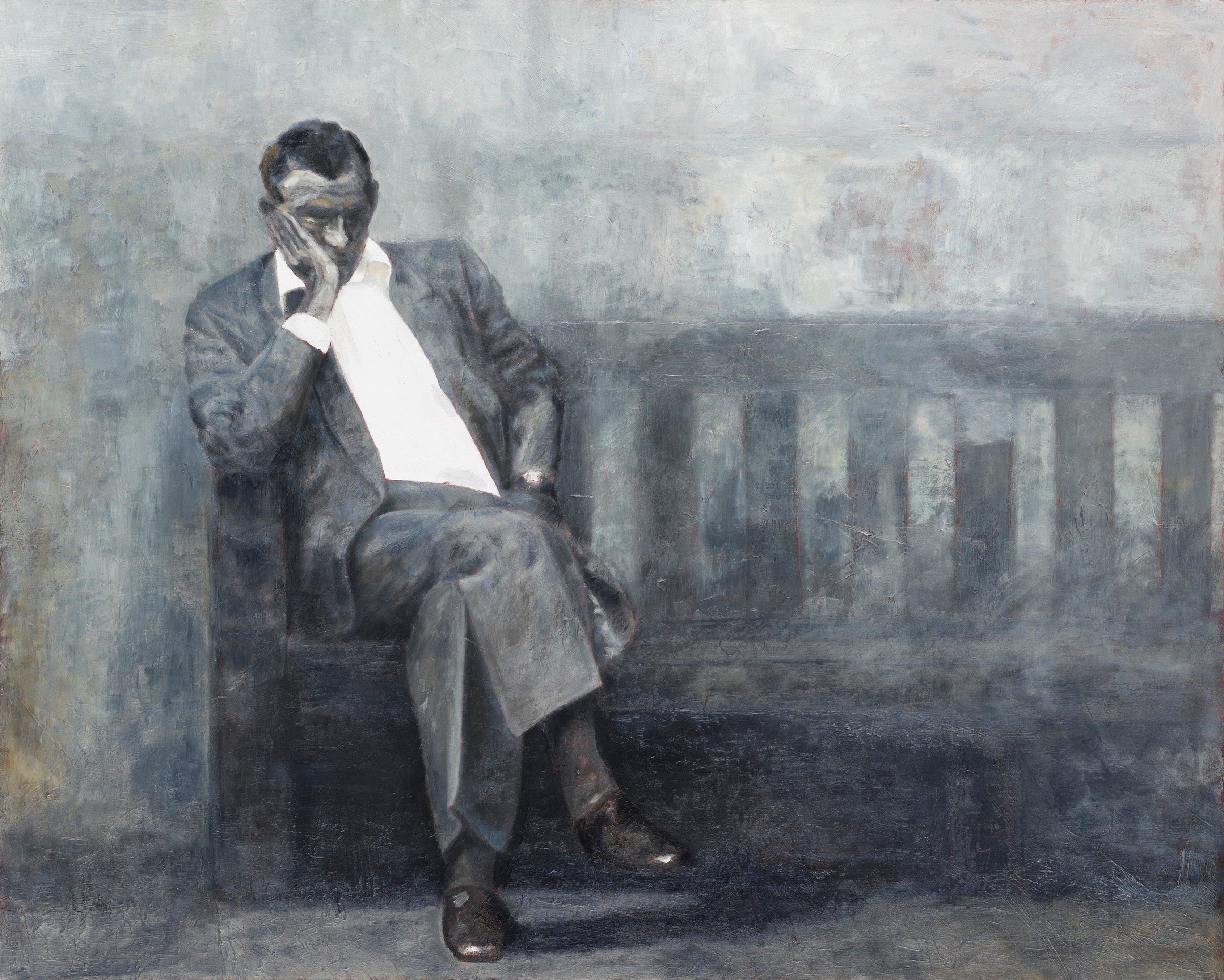 Lennart Olausson - Man on a bench