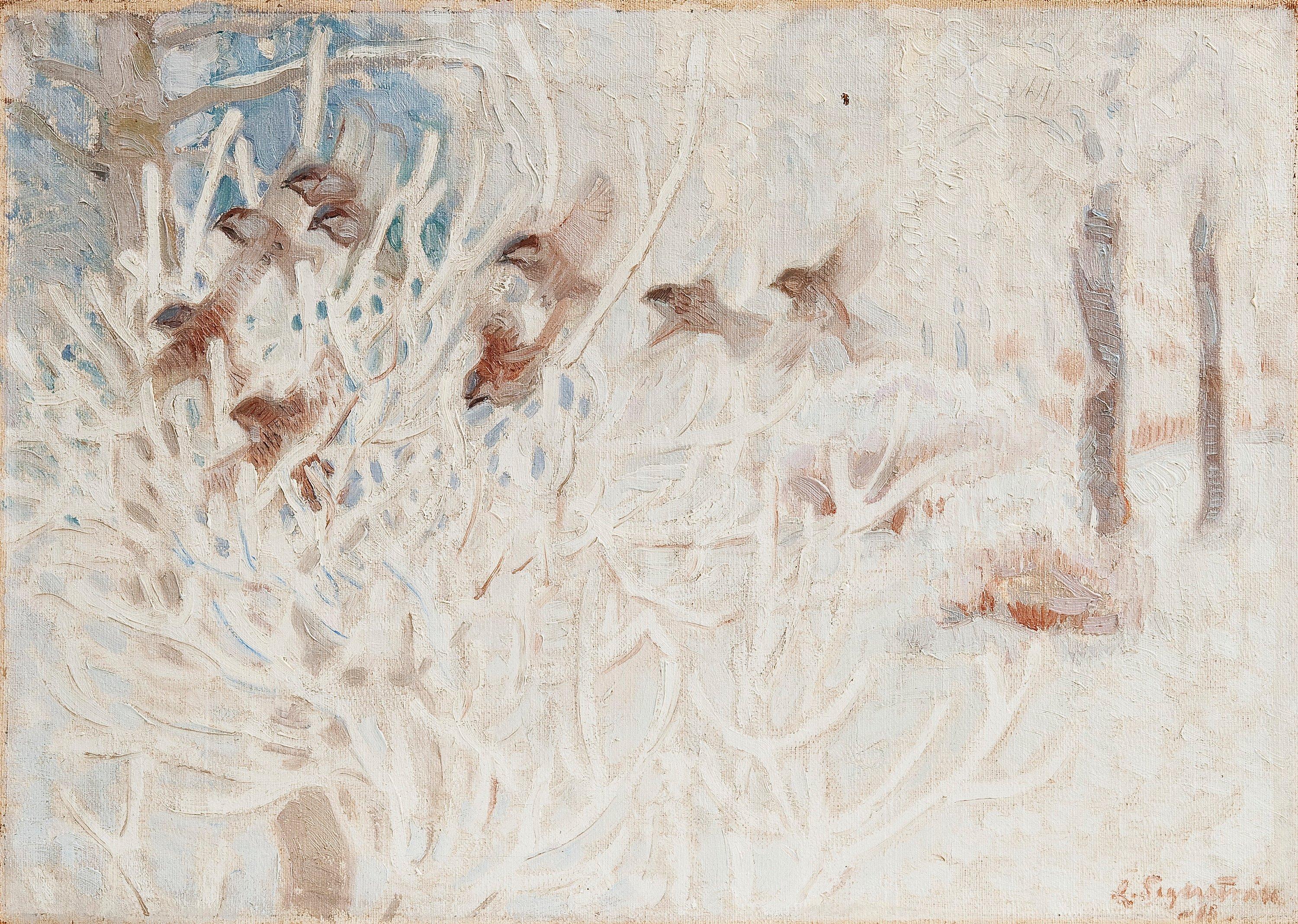 Lennart Segerstråle - Birds In A Snowy Landscape.