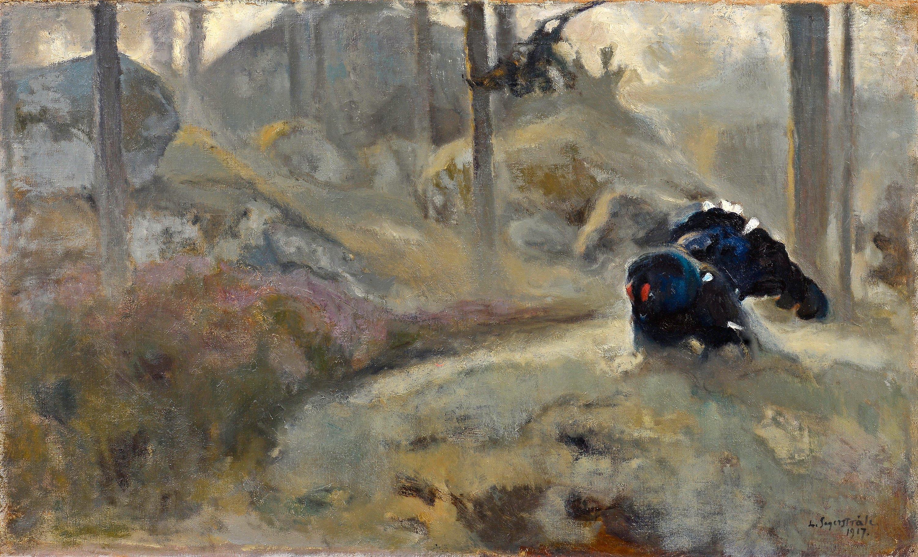 Lennart Segerstråle - Mating Blackgrouse.