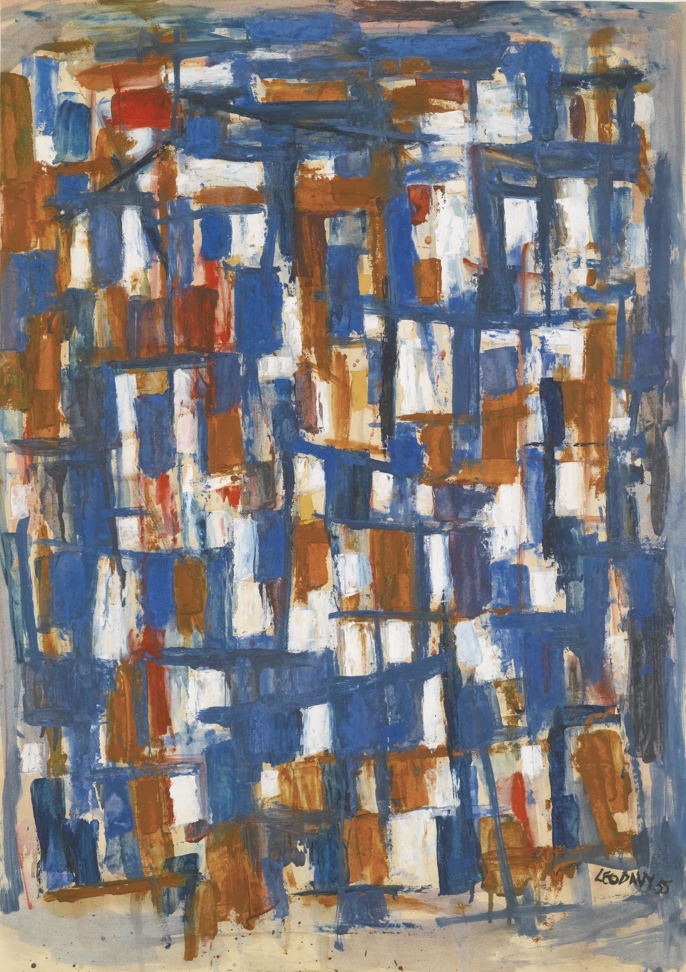 Leo Davy - Blue Abstract