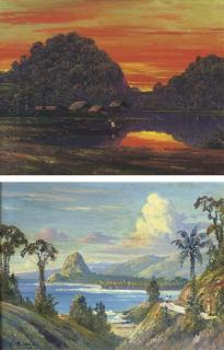 Leo Eland - Fisherman at sunset