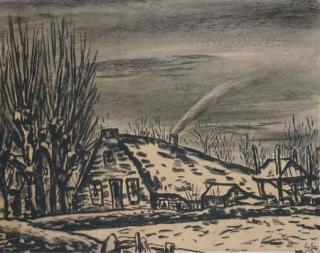 Leo Gestel - A farm in winter