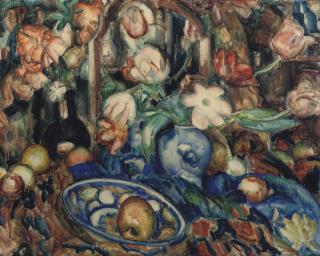 Leo Gestel - A still life with flowers