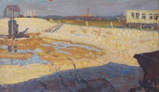 Leo Gestel - A Sunlit Construction Site