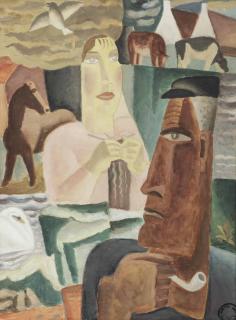 Leo Gestel - Composition with figures