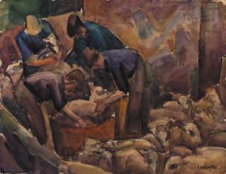 Leo Gestel - De Schapenscheerders - Sheep-shearers