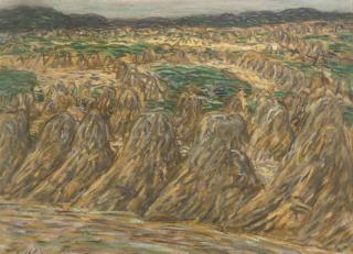 Leo Gestel - Landscape With Haystacks
