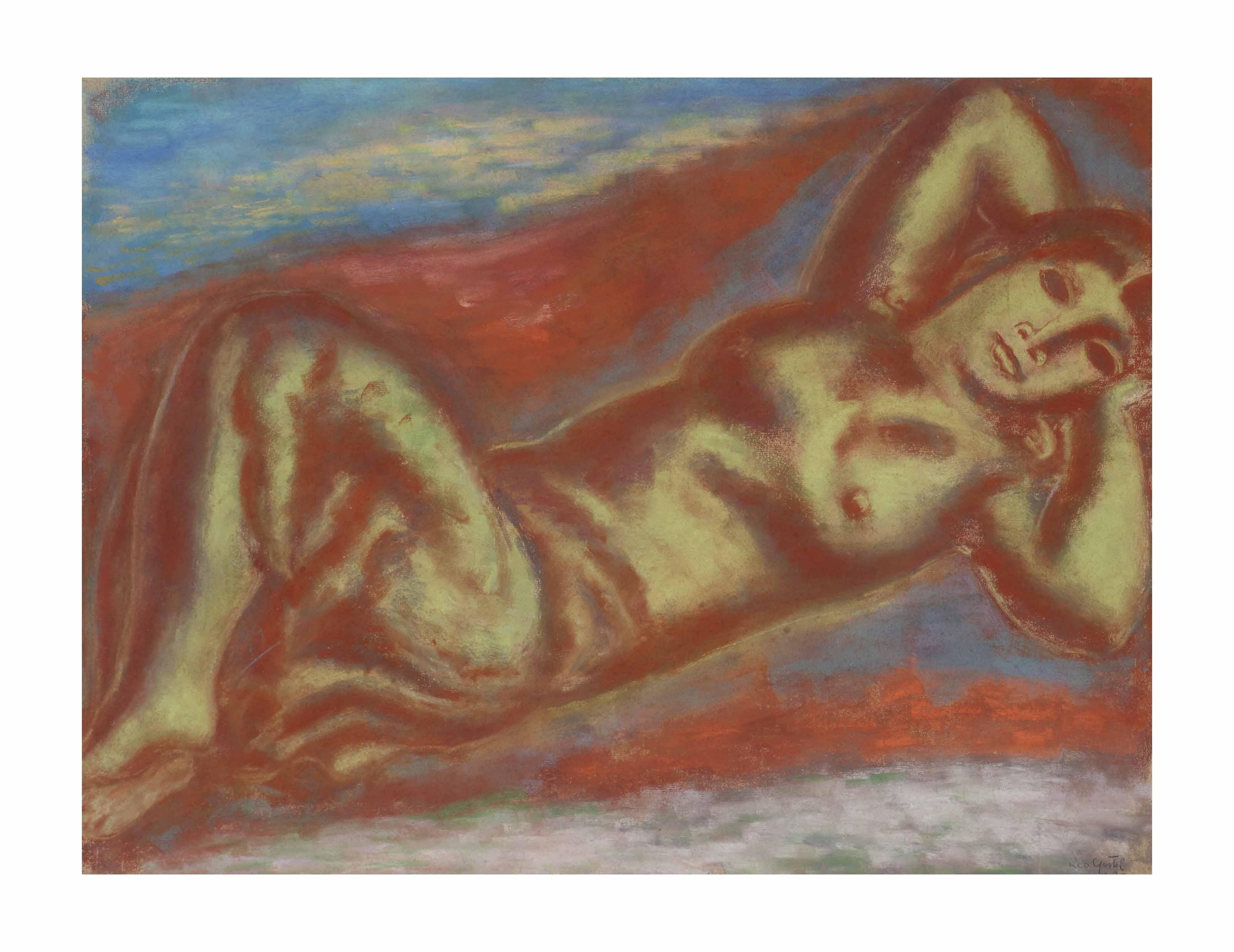 Leo Gestel - Reclining Nude