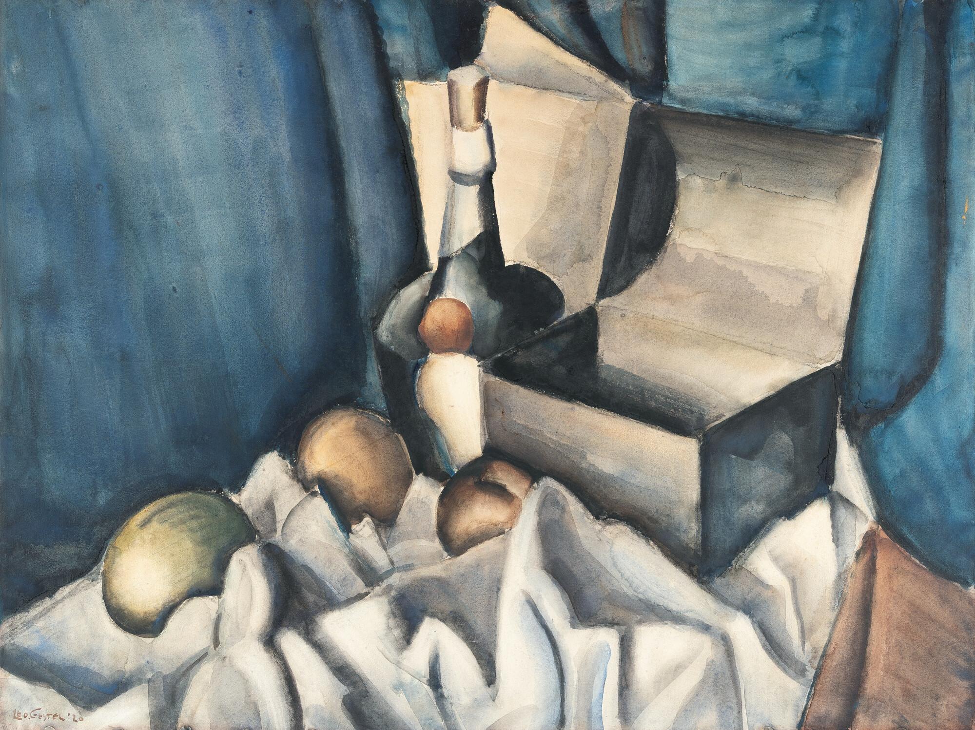 Leo Gestel - Stillleben mit Flasche