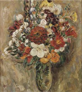 Leo Gestel - Voorstudie bloemen  - A summer bouqet
