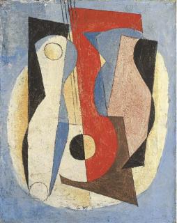 Leo Leuppi - Stilleben mit Guitarre, 1931