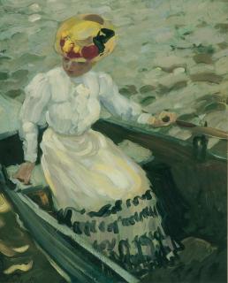 Leo Putz - Am Ufer.