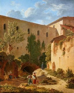 Leo von Klenze - Römische Bauten mit Ansicht der Cloaca Maxima