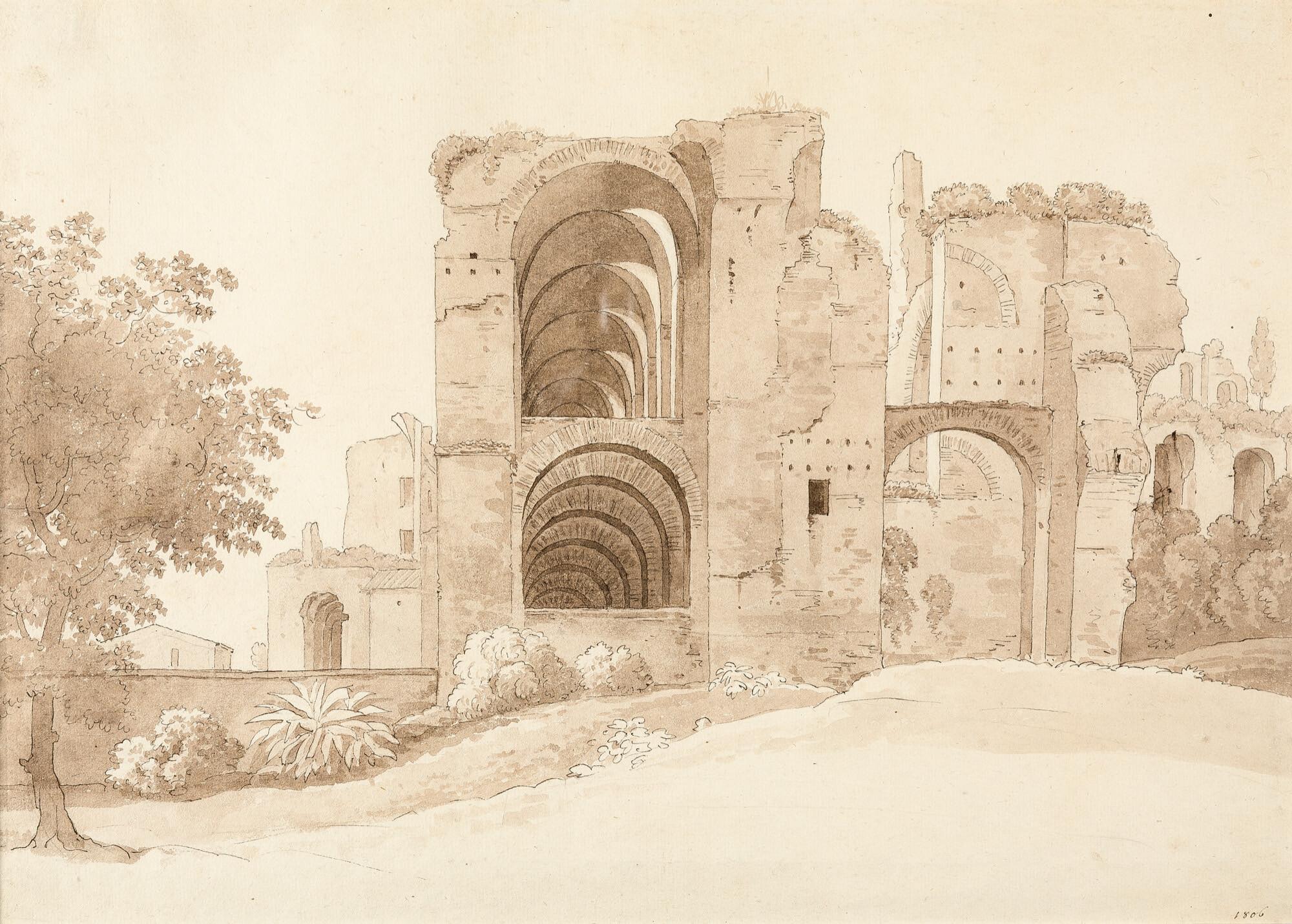 Leo von Klenze - „Ruinen des Kaiserpalasts in Rom“.