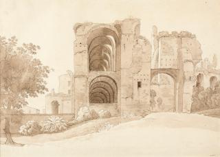 Leo von Klenze - „Ruinen des Kaiserpalasts in Rom“.