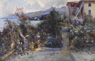 Leo von Littrow - Küstenlandschaft bei Abbazia