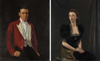 Leo Whelan, R.H.A. - Portrait of Dermot McGillycuddy (1911-1974); and portrait of Patricia McGillycuddy (née Kennedy) (1917-1988)