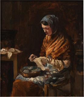 Leo Whelan, R.H.A. - The Artist\'s Niece Lena | La nièce de l\'artiste, Lena