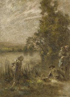 Léon-Augustin Lhermitte - French Pêcheur Et Sa Famille