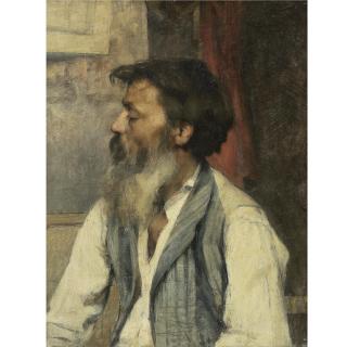 Léon-Augustin Lhermitte - French Portrait Of A Man