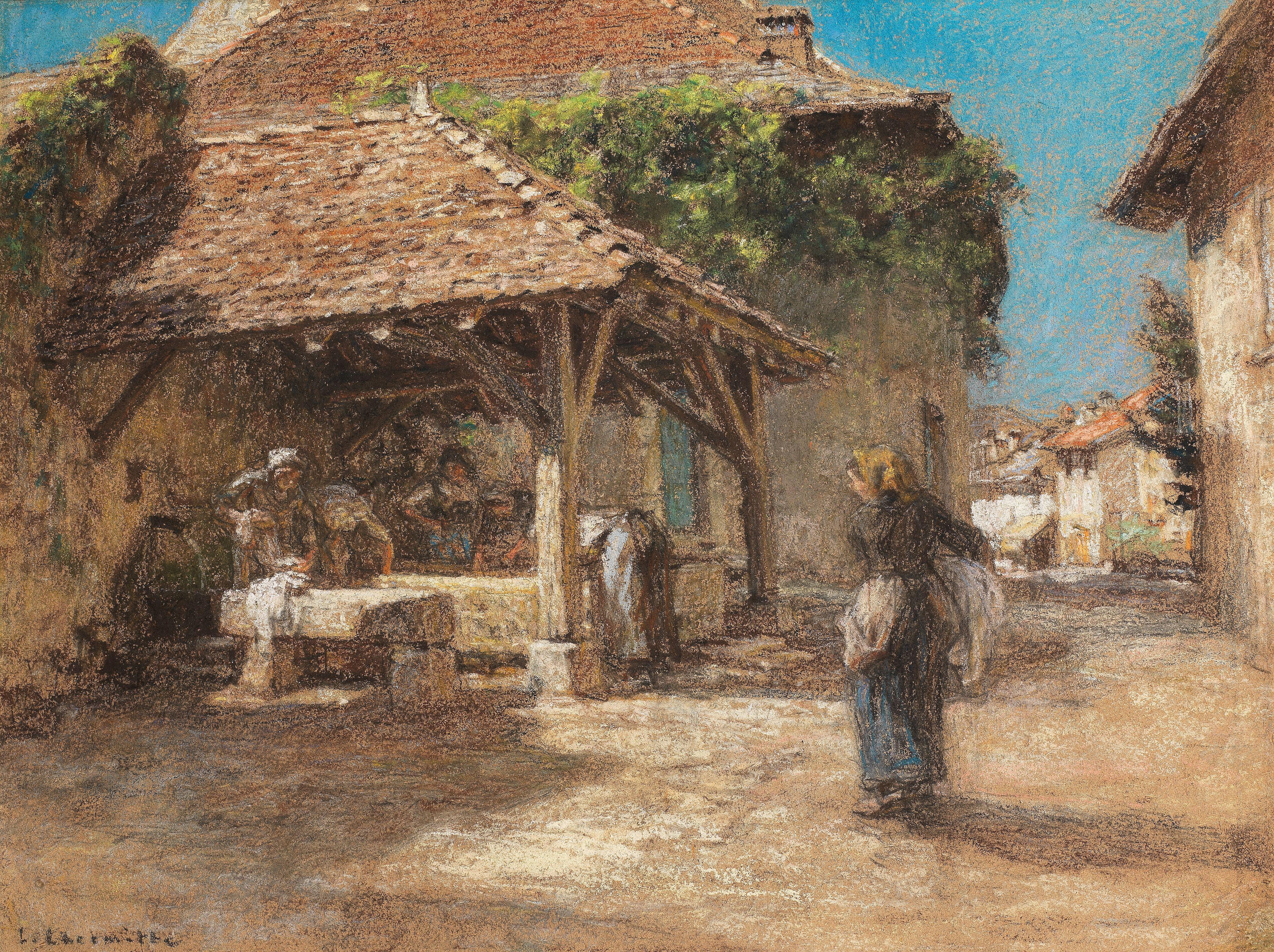 Léon Augustin Lhermitte - Lavoir du Bourget