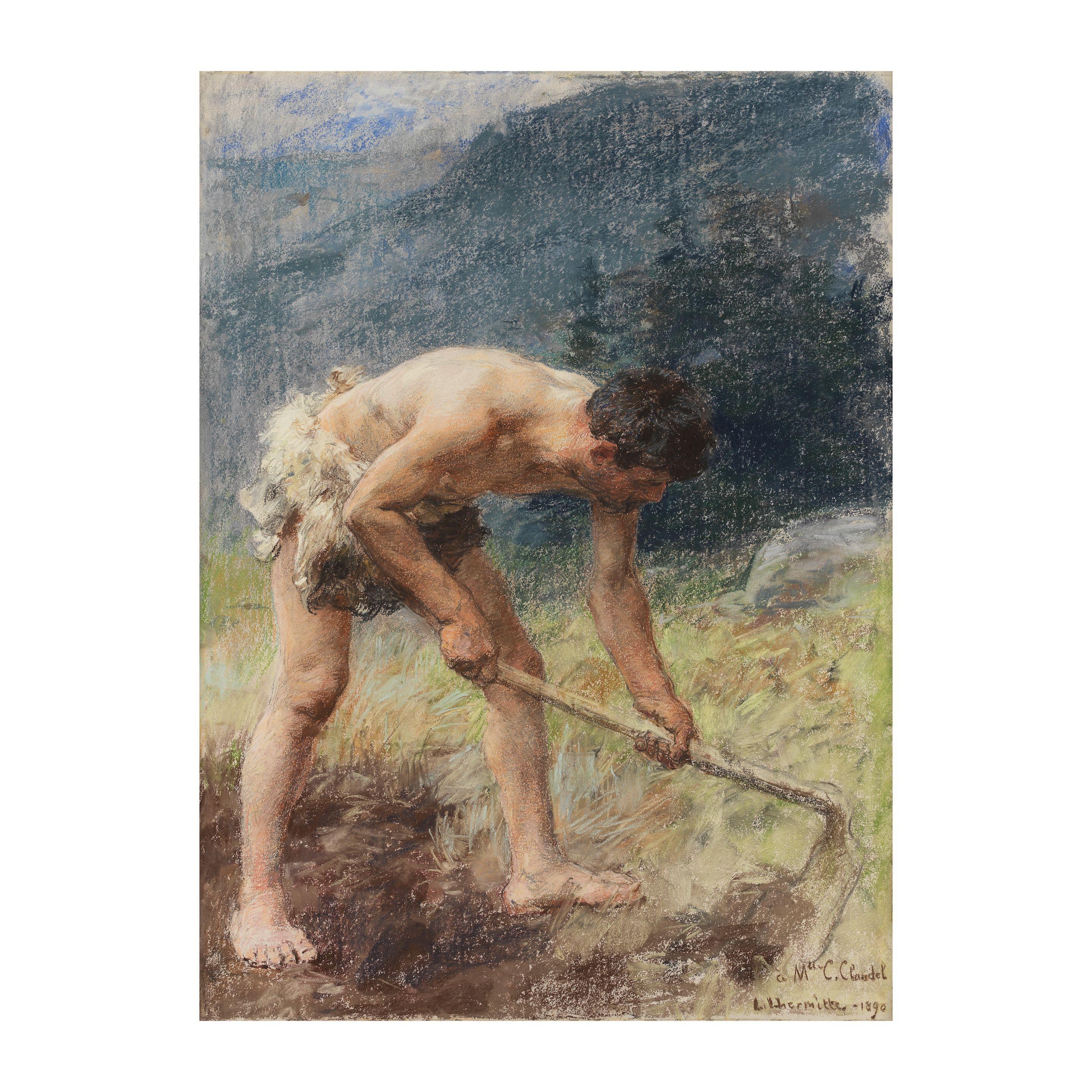 Léon Augustin Lhermitte - Le bêcheur