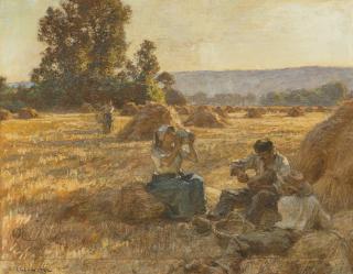 Léon Augustin Lhermitte - Le Goûter des moissonneurs