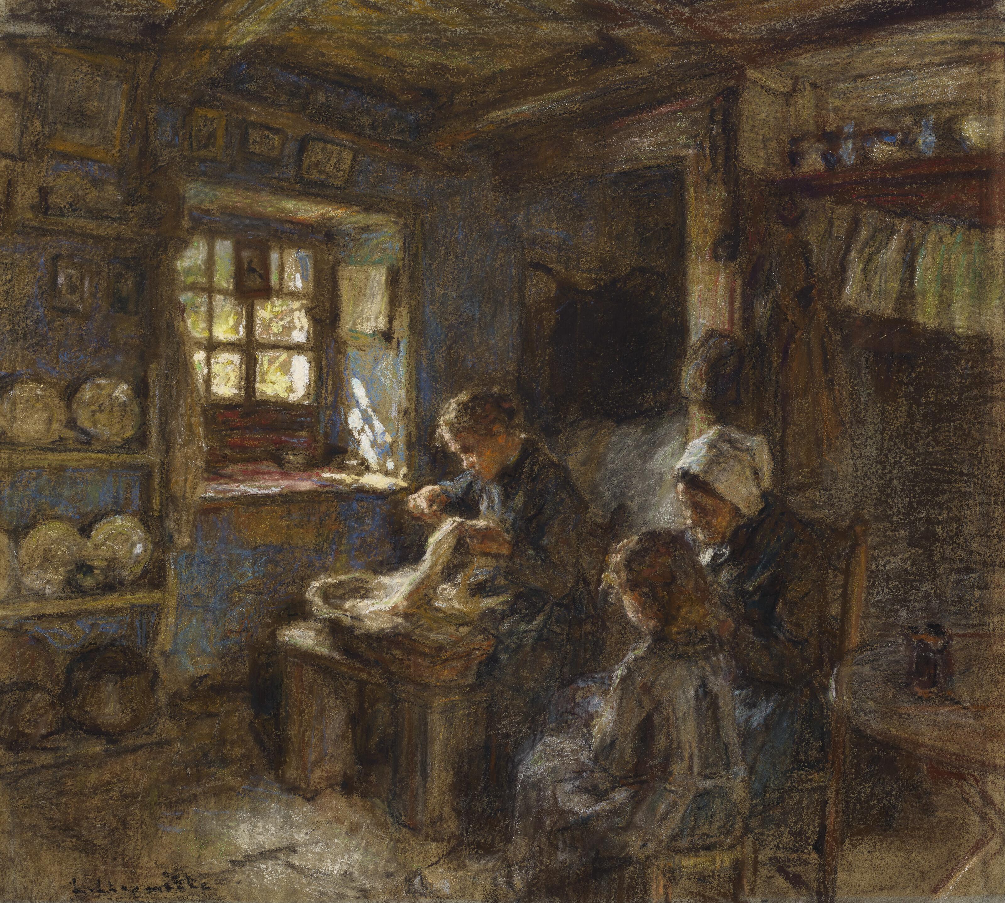 Léon Augustin Lhermitte - Les ébarbeuses de dentelles