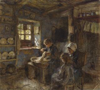 Léon Augustin Lhermitte - Les ébarbeuses de dentelles