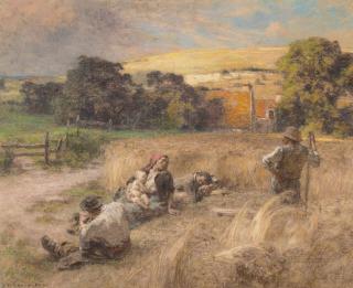Léon Augustin Lhermitte - Repos pendant la moisson