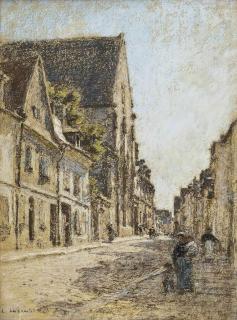 Léon Augustin Lhermitte - Rue à Bourgos