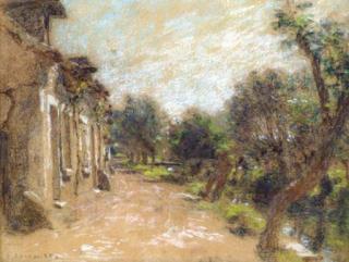 Léon Augustin Lhermitte - Vue Prise À Saint-Bonnet Près de Bourges