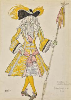 Léon Bakst - Costume Design For A Maréchal De La Cour In The Sleeping Princess