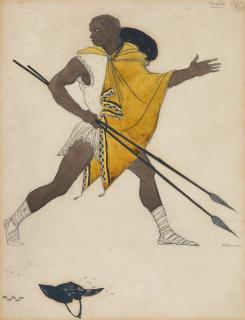 Leon Bakst - Costume design for a slave