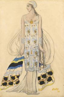 Leon Bakst - Costume Design For Ida Rubinstein In Phèdre