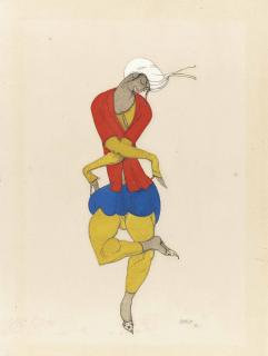 Léon Bakst - Costume design for L\'adoration: Maria Kuznetsova