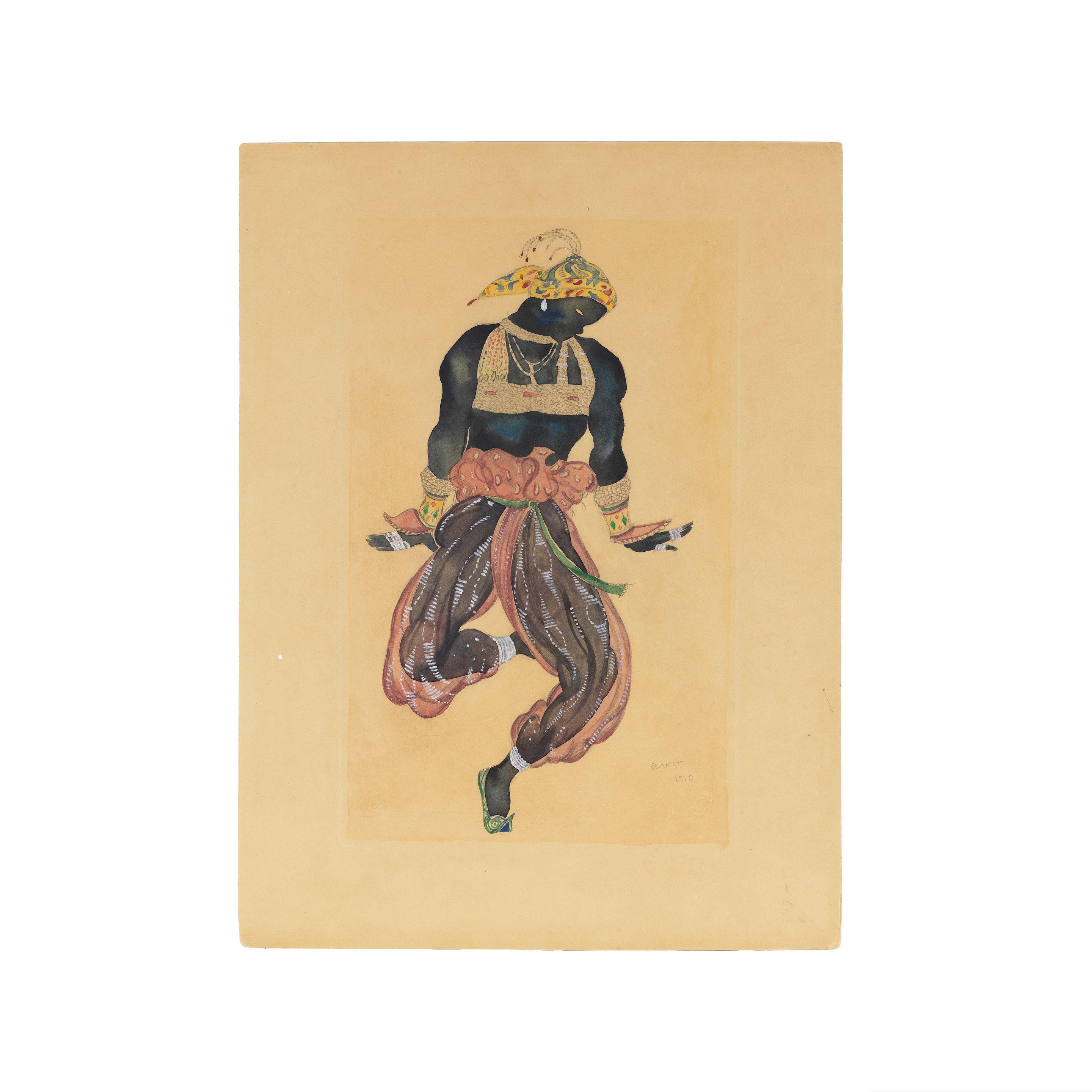 Leon Bakst - Le danseur (projet de costume pour le ballet Shéhérazade)