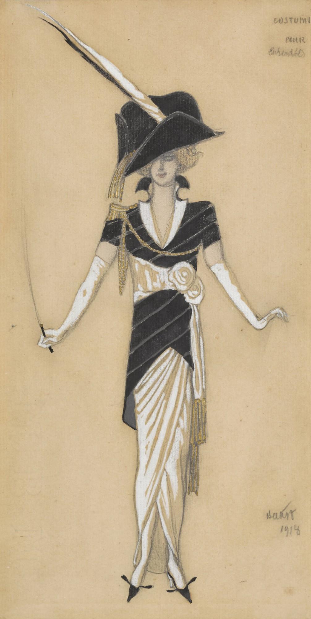 Léon Bakst - Military Costume for a Lady