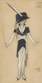 Léon Bakst - Military Costume for a Lady