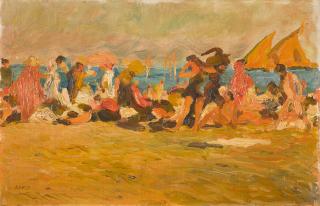 Leon Bakst - Venice, Lido beach