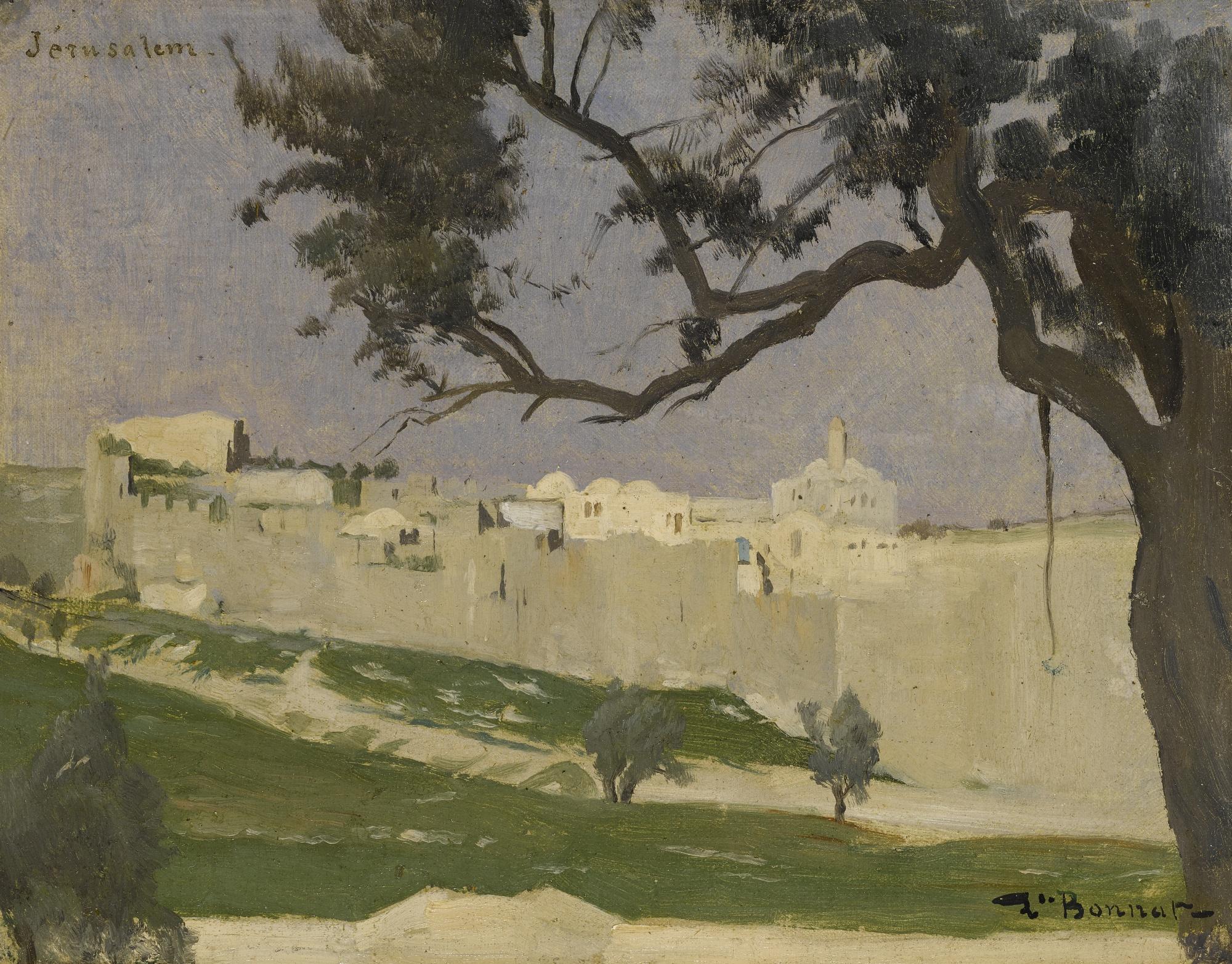 Léon Bonnat - French view Of Jerusalem