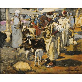 Léon Cauvy - Marché Arabe