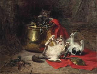 Léon Charles Huber - Paws and claws