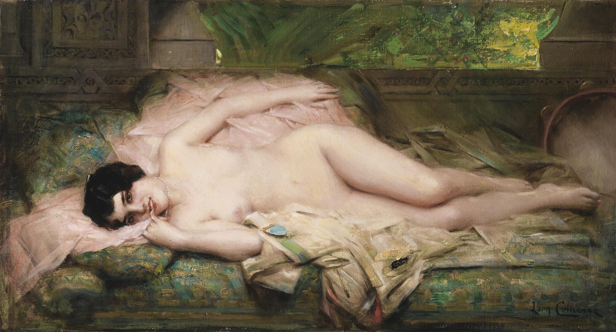 Léon Comerre - French Fleur D\'Andalousie