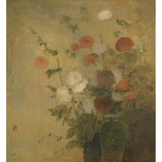 Leon Dabo - Flowers In A Vase