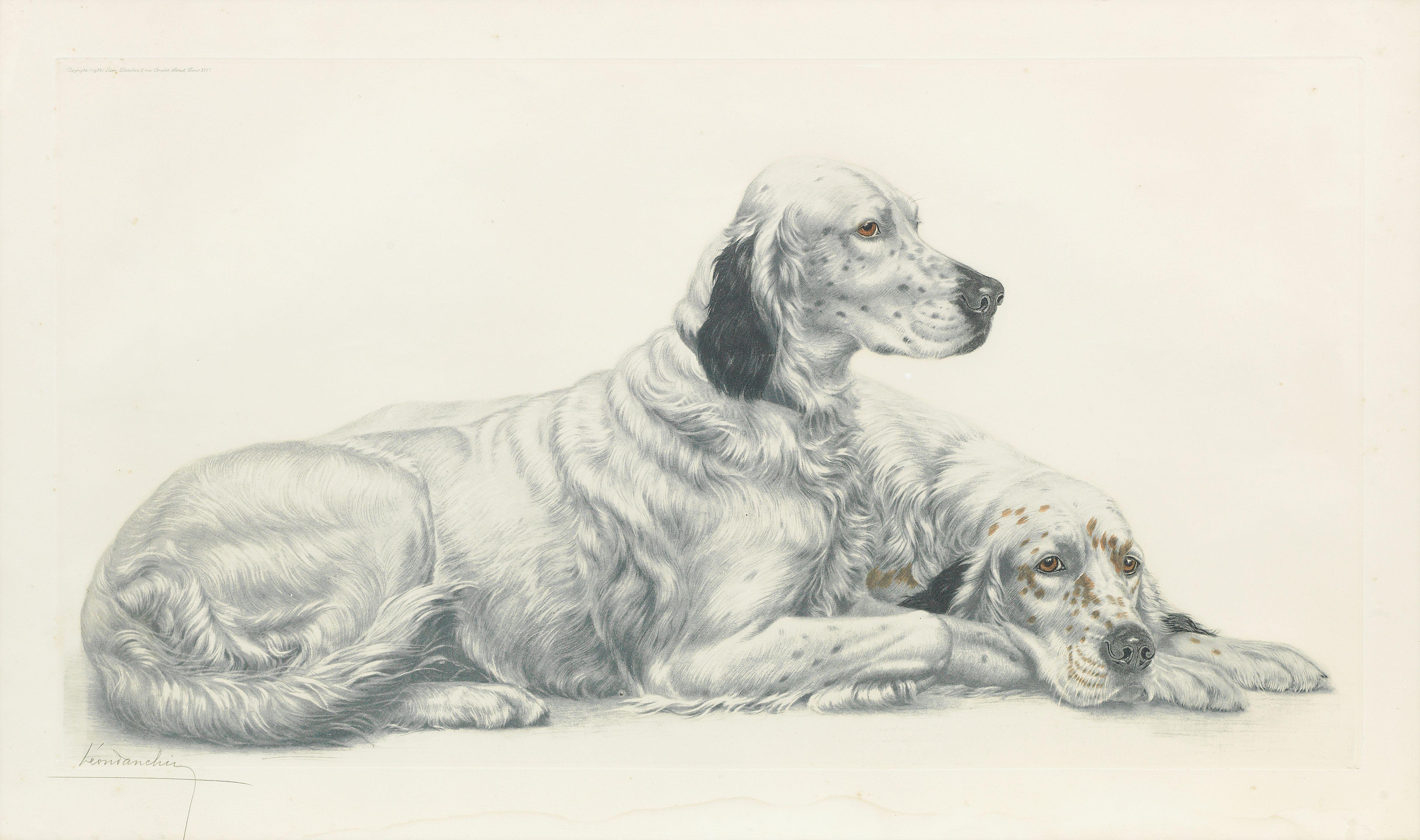 Léon Danchin - Setters at Rest