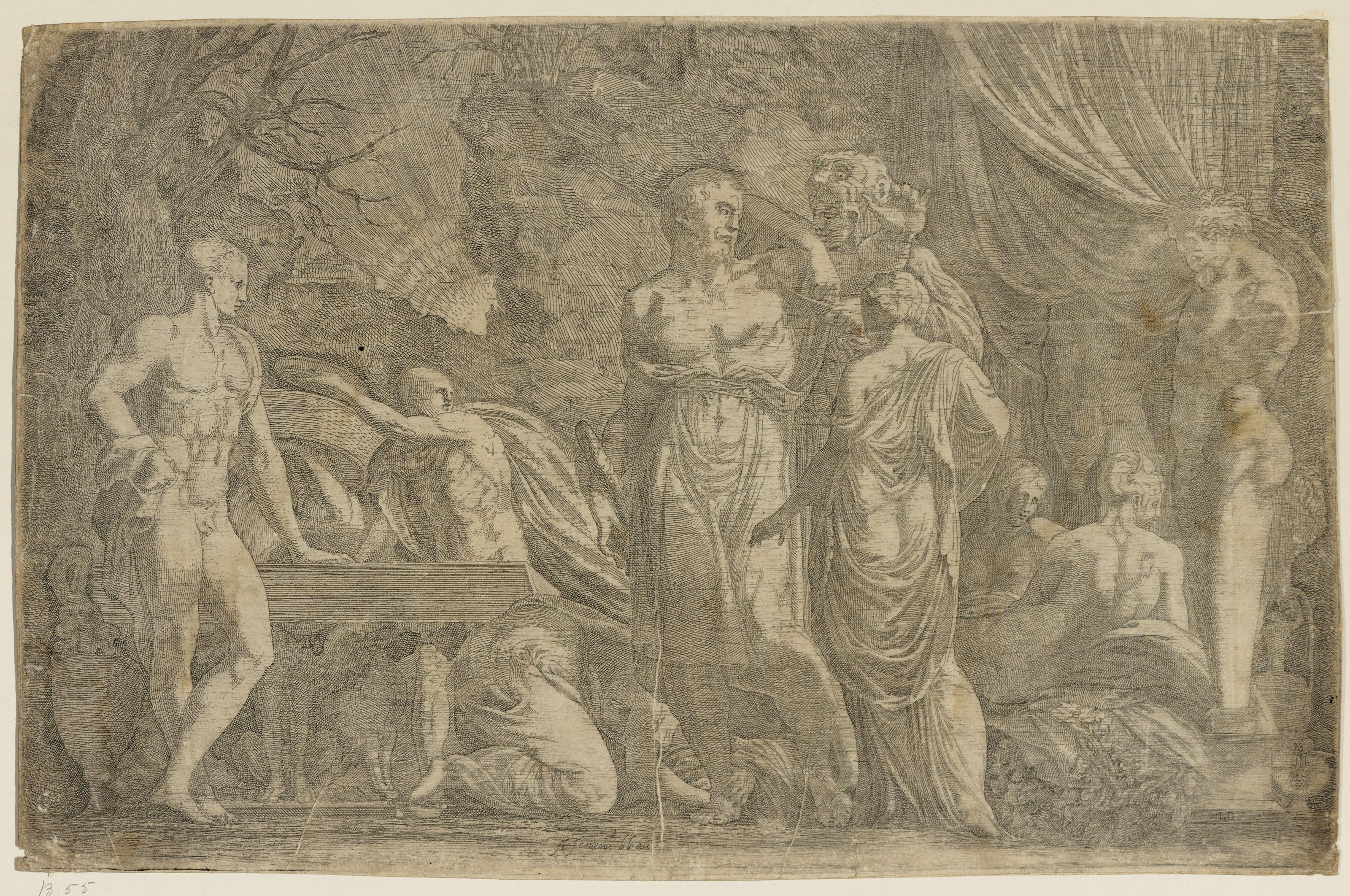 Léon Davent - Hercules dressed as a Woman