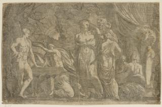 Léon Davent - Hercules dressed as a Woman